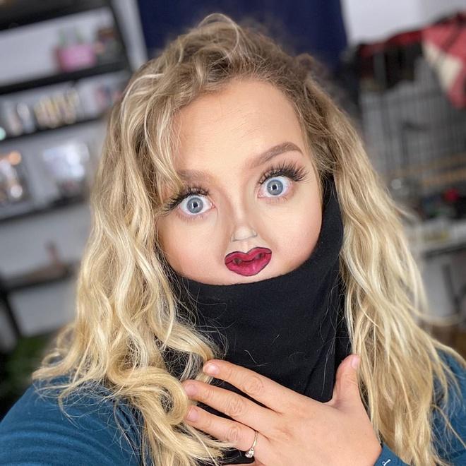 Dân mạng thi nhau trang điểm mặt tí hon như tranh biếm họa-2