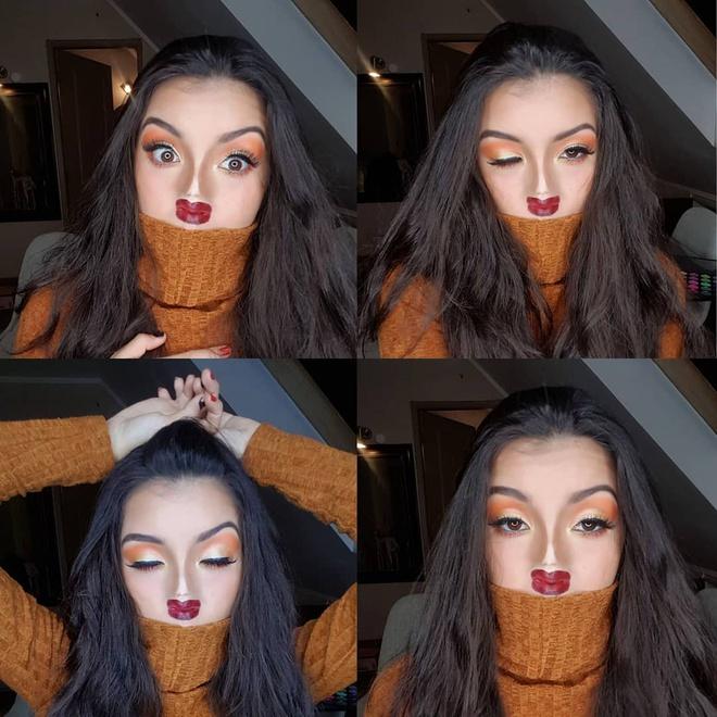 Dân mạng thi nhau trang điểm mặt tí hon như tranh biếm họa-7