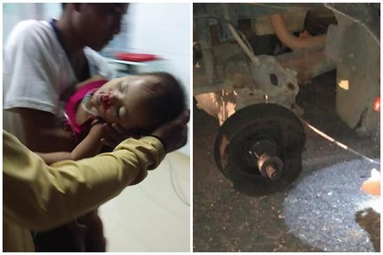 Hy hữu chuyện cháu bé 2 tuổi ở Quảng Nam gặp nạn 'trên trời rơi xuống'