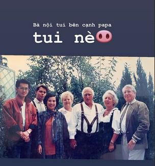 Không chỉ bố mà từ bà nội, ông nội đến mẹ Á hậu Huyền My đều sở hữu style chất chơi-5