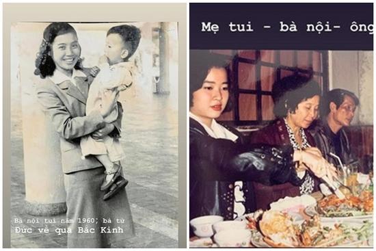 Không chỉ bố mà từ bà nội, ông nội đến mẹ Á hậu Huyền My đều sở hữu style chất chơi