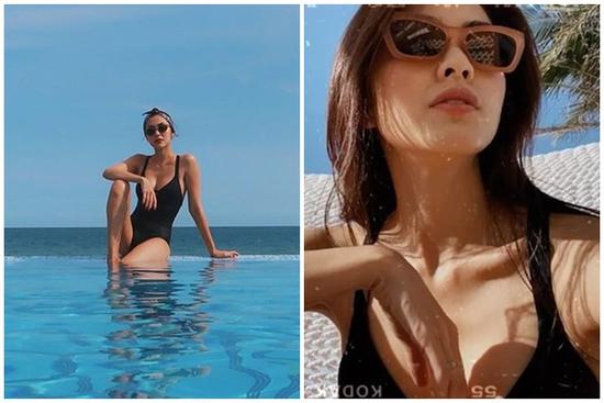 Tăng Thanh Hà lại gây thương nhớ khi diện đồ bơi bó sát