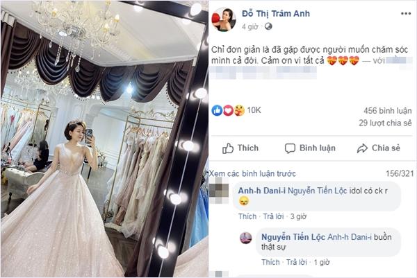 Trước khi hé lộ ảnh thử váy cưới, hotgirl Trâm Anh từng ngầm thông báo chuyện tìm được chân ái-1