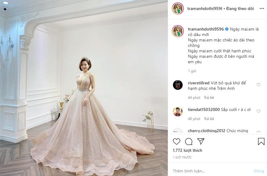 Trước khi hé lộ ảnh thử váy cưới, hotgirl Trâm Anh từng ngầm thông báo chuyện tìm được chân ái-2