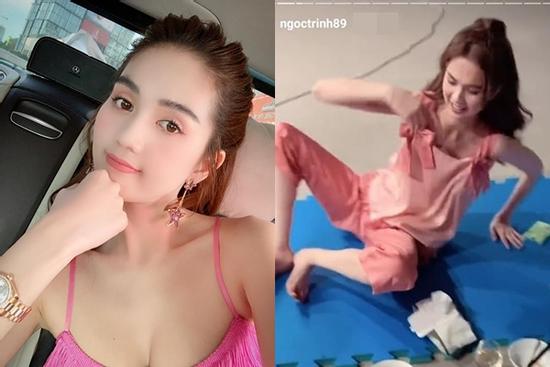 Thân hình Ngọc Trinh chỉ còn trơ khung xương gây ám ảnh