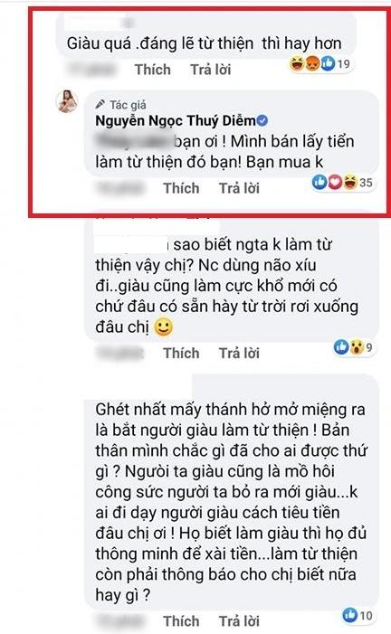 Bị vặn hỏi thanh lý hàng hiệu sao không làm từ thiện, Thúy Diễm đáp trả làm antifan chạy mất dạng-4