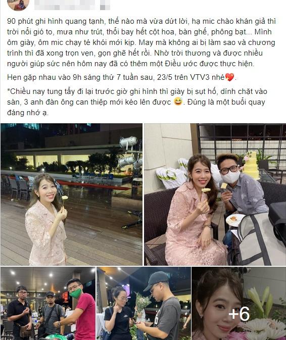 MC Diệp Chi gặp sự cố khi ghi hình chương trình Điều ước thứ 7 khiến ai nhìn cũng thương-1