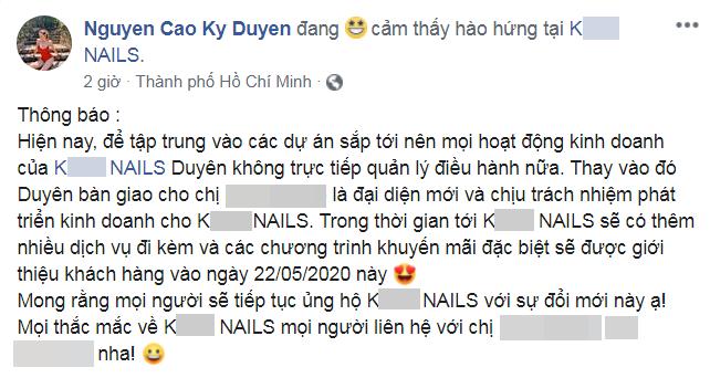 Hoa hậu Kỳ Duyên nhượng quyền điều hành tiệm nail từng gây nhiều tranh cãi-2
