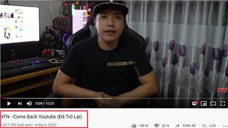 Trang cá nhân của Youtuber NTN bị xóa sạch sau tuyên bố xóa kênh rồi comeback gây tranh cãi-4