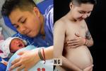 Cận cảnh mẹ bỉm sữa chăm con mọn của người đàn ông Việt Nam đầu tiên mang thai-8