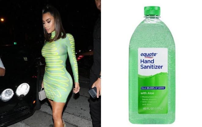 Wearing a sexy tight dress, who would have thought Kim Kardashian was compared to a bottle of hand sanitizer-4