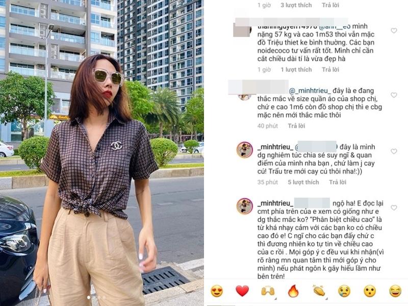 Minh Triệu nổi đóa khi bị chỉ trích bán quần áo nhưng phân biệt khách hàng-1
