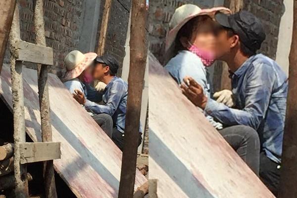 Cặp đôi ăn mặc mát mẻ, vô tư nằm hôn hít trên bãi cỏ ở ven đường Bắc Ninh-4