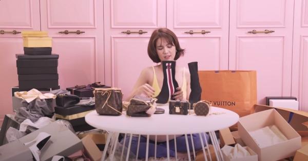 Ngọc Trinh lại khoe tủ giày hiệu chất cao như núi trong nhà, con số vượt xa 300 đôi-7