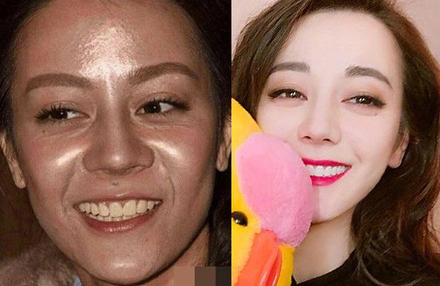 Sốc với ảnh mặt bóng dầu, đường nét méo mó gây thất vọng của Địch Lệ Nhiệt Ba, càng choáng hơn vì sự thật đằng sau-1