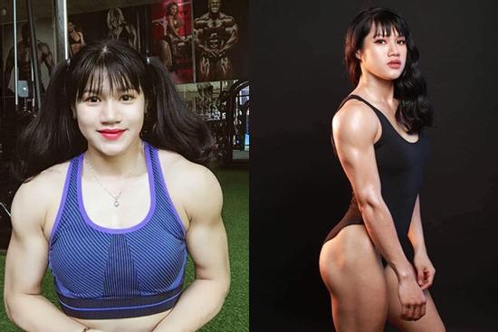 Cô gái 19 tuổi có gương mặt baby, cơ bắp cuồn cuộn giờ ra sao?