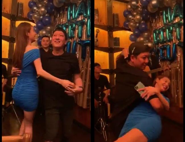 Trường Giang - Nhã Phương zẩy đầm cực sung, phong cách ăn mặc đối lập gây chú ý-5