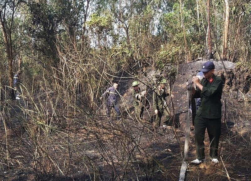 Cháy rừng tràm hơn 3 tiếng sát sân bay Đà Nẵng, 5.000 m2 bị thiêu rụi-6