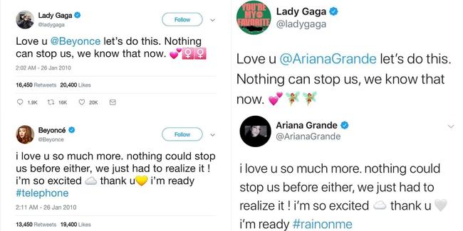 Fan tố Lady Gaga không có tâm với Ariana Grande, nhưng sao Beyonce lại bị gọi tên?-1