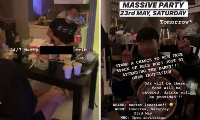 Nhóm thanh niên đăng story mời dự tiệc bí mật bất chấp lệnh cấm-1