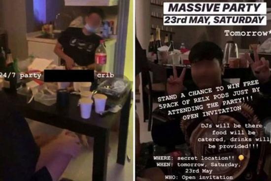 Nhóm thanh niên đăng story mời dự tiệc bí mật bất chấp lệnh cấm