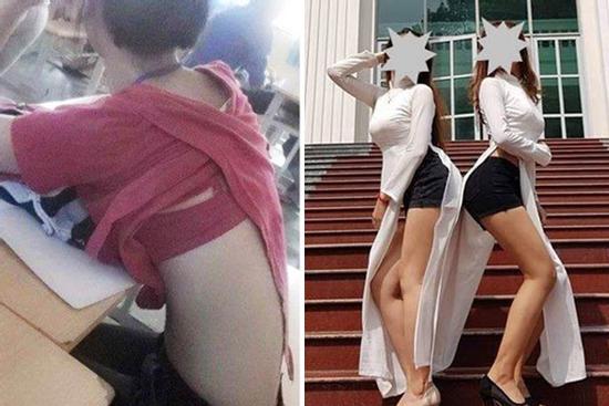 Trang phục học đường bị 'ném đá': Áo dài mặc cùng quần đùi, váy chiều dài khiêm tốn