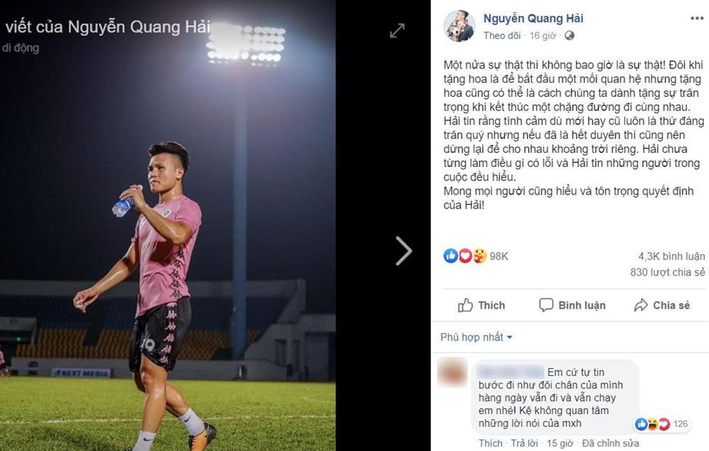 Dân mạng soi chuyện Huỳnh Anh - Nhật Lê cùng lúc có hành động giống nhau với Quang Hải-4