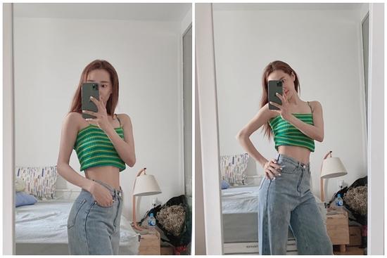 Nhã Phương mặc croptop khoe eo thon dáng mảnh khiến ai cũng trầm trồ