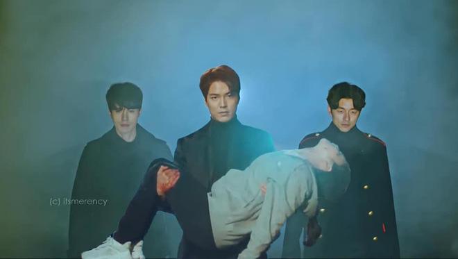 Bức ảnh Yêu Tinh và Thần Chết hộ tống Lee Min Ho giải cứu Kim Go Eun ở Quân Vương Bất Diệt là ảnh chế hot nhất hôm nay-1