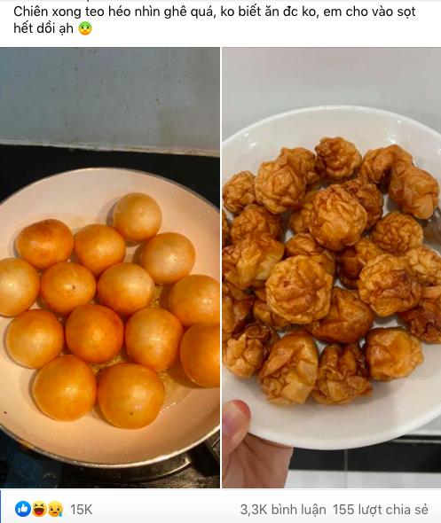 Cô gái hỏi cách chiên cá viên sao cho căng phồng mà không bị nhăn nhúm như tàu lá và không thể ngờ với loạt bình luận cực giải trí của dân mạng-1