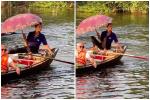 Hình ảnh người đàn ông chèo thuyền ở Tràng An với tư thế 1-0-2 bất ngờ được khen nức nở và nổi khắp mạng Tiktok