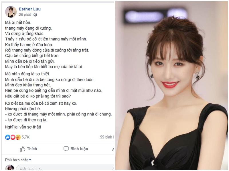 Giúp trẻ 3 tuổi đi lạc trong thang máy, Hari Won công khai cảnh báo các ông bố bà mẹ-1