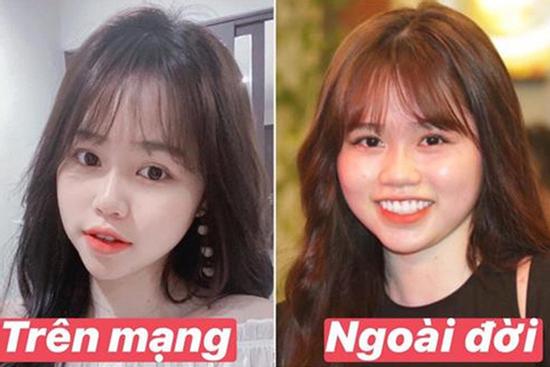 Bạn gái Quang Hải cũng không thoát khỏi 'cán cân' ảnh trên mạng - ngoài đời: Bạn thích bên nào hơn?