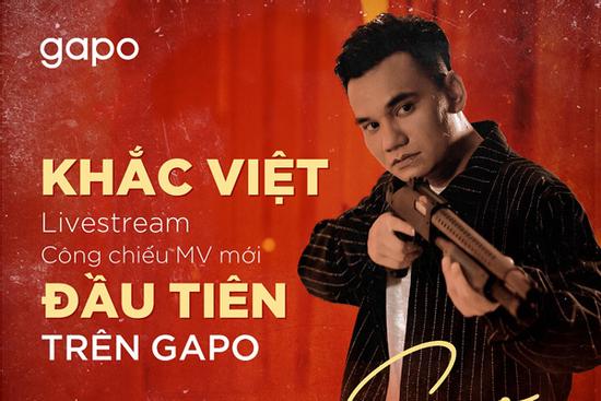 Khắc Việt livestream MV mới trên nền tảng mạng xã hội Việt