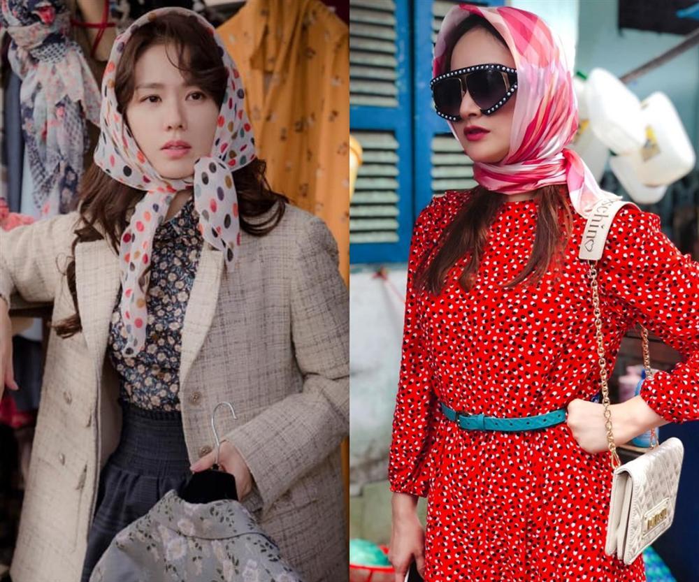 Lên đồ hóa gái quê như Son Ye Jin, Lan Phương nhận cái kết đắng vì ham phụ kiện quá đà-1