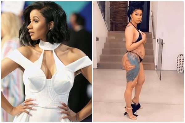 Cardi B wears a bikini on the catwalk, but the beer belly drop is the funny factor -4