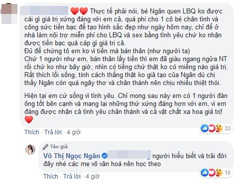 Ngân 98 yêu cầu Facebooker vô văn hóa học tập comment chỉ ở nhà nội trợ và sex bằng tình yêu-4