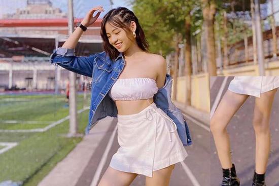 Khoe dáng đẹp eo thon, 'hotgirl trứng rán' Thanh Tâm bị soi chỉnh ảnh làm chân dị dạng