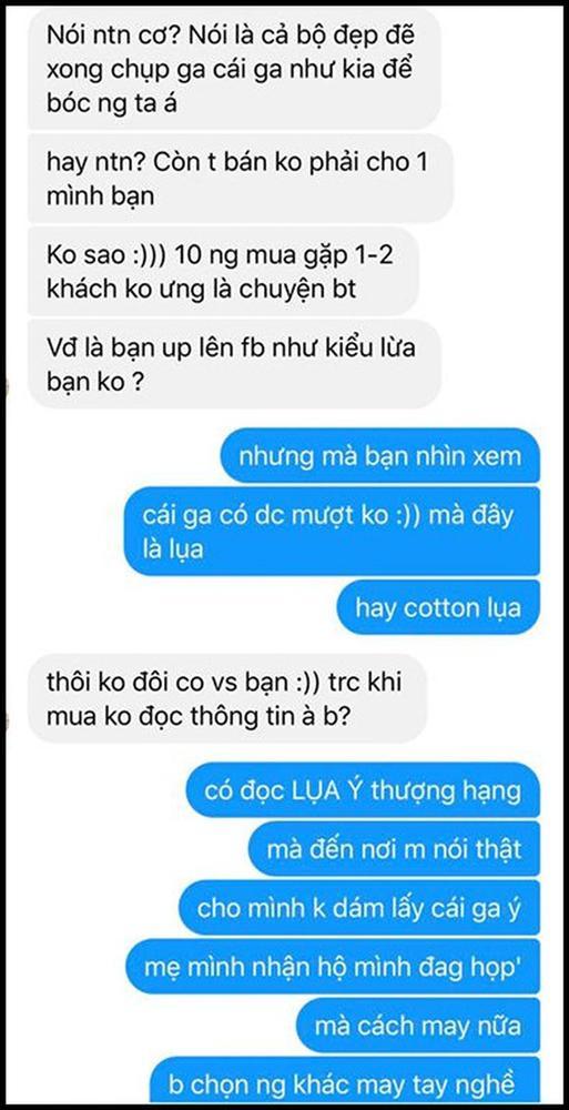Chi 3 triệu đặt bộ chăn gối lụa Ý thượng hạng, chàng trai sốc nặng khi sản phẩm chẳng khác giẻ lau-5
