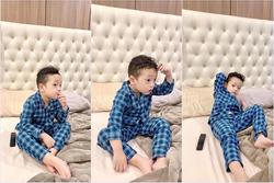 Không hổ danh sao nhí được nhiều người yêu mến, con trai Ly Kute đốn tim fan với loạt ảnh mặc đồ ngủ siêu yêu