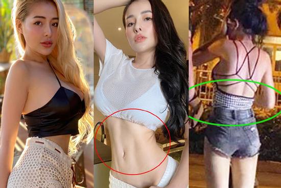 Khoe eo 49cm Ngọc Trinh còn thua xa, Ngân 98 lộ vòng 2 phì nhiêu qua ảnh chụp của 'team qua đường'