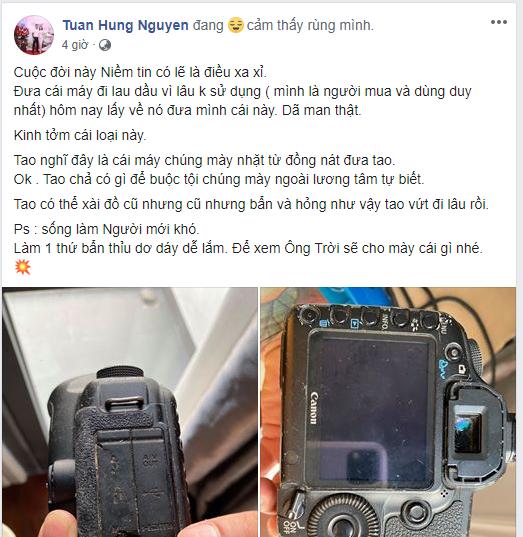 Bị đánh tráo máy ảnh, Tuấn Hưng mắng thợ sửa: Kinh tởm cái loại mày-1