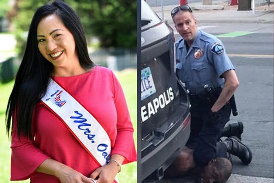 Vợ hoa hậu ly hôn cựu cảnh sát ghì chết người da màu