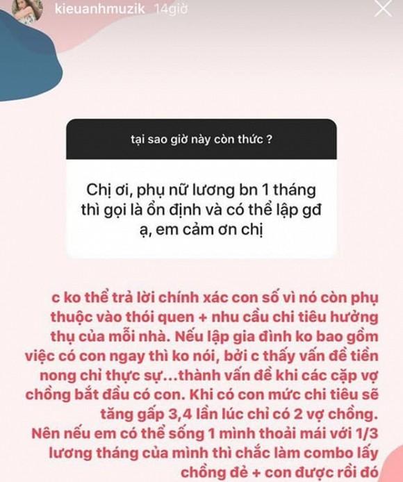 Với mức lương bao nhiêu thì phụ nữ mới nên nghĩ đến chuyện lập gia đình? Hãy tham khảo lời khuyên của ca nương Kiều Anh-1
