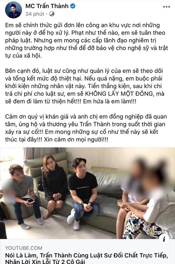 Trấn Thành bị cư dân mạng ý kiến vì không cởi giày trong clip làm việc với người tung tin đồn-1