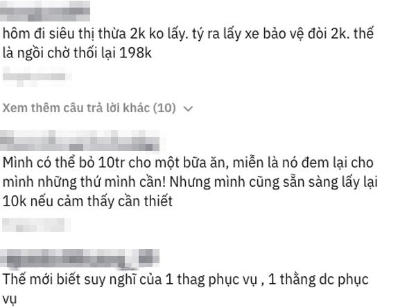 Tranh cãi đại gia ăn bữa cơm hơn 20 triệu nhưng ngồi đợi lấy lại bằng được 12.000 tiền thừa-2