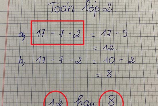 Bài toán lớp 2 'dễ không tưởng' ai ngờ khiến dân mạng tranh cãi muốn đánh nhau vì dốt - giỏi