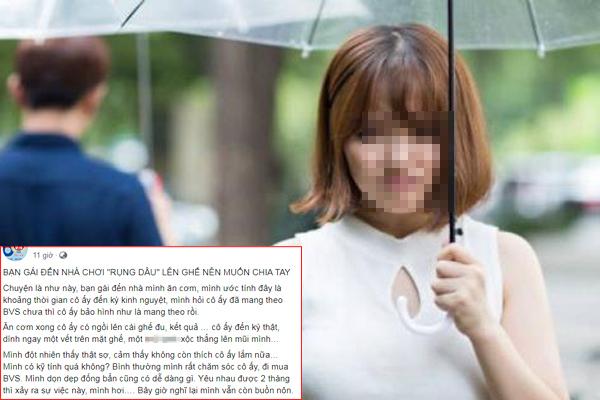 Bạn gái đến nhà chơi rụng dâu lên ghế khiến chàng trai buồn nôn, dân mạng tư vấn cực gắt-2