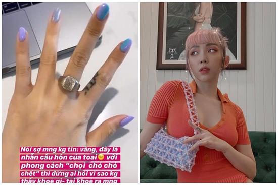 Tóc Tiên lần đầu hé lộ nhẫn cầu hôn của Hoàng Touliver: Thế nào mà chủ nhân bảo chẳng dám khoe bấy lâu nay?