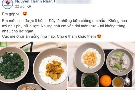 Nhìn bữa cơm ở cữ do 'chồng người ta' nấu, chị em khắp chốn rầm rộ ghen tị